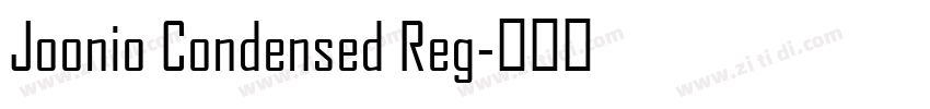 Joonio Condensed Reg字体转换